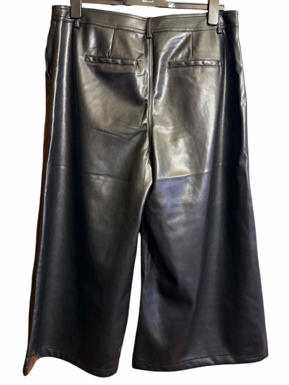 Marc New York Faux Leather Wide Leg Pants Size 16 NWT - Picture 3 of 11